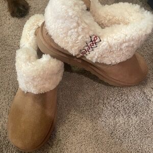 UGG Cream Shearling Boots